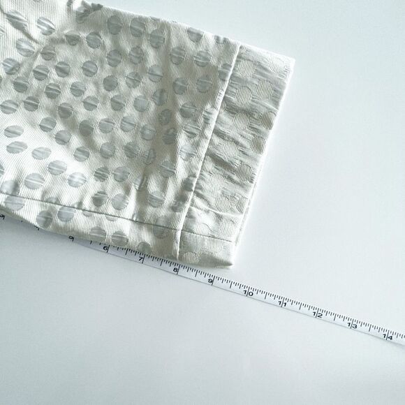 Joseph Ribkoff Womens Jacket Full Zip Cropped Style Circle Pattern Off White Siz - Picture 6 of 9